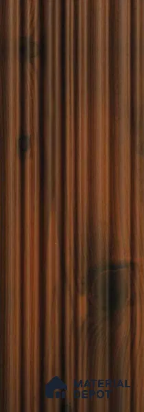Brown Wooden Louver PN 00118 (VL 49) 8 ft x 5 inch Charcoal Panel - 12 mm | Suitable for Feature Wall, TV Unit & Living Room | Width is Subjected to 5% Variation