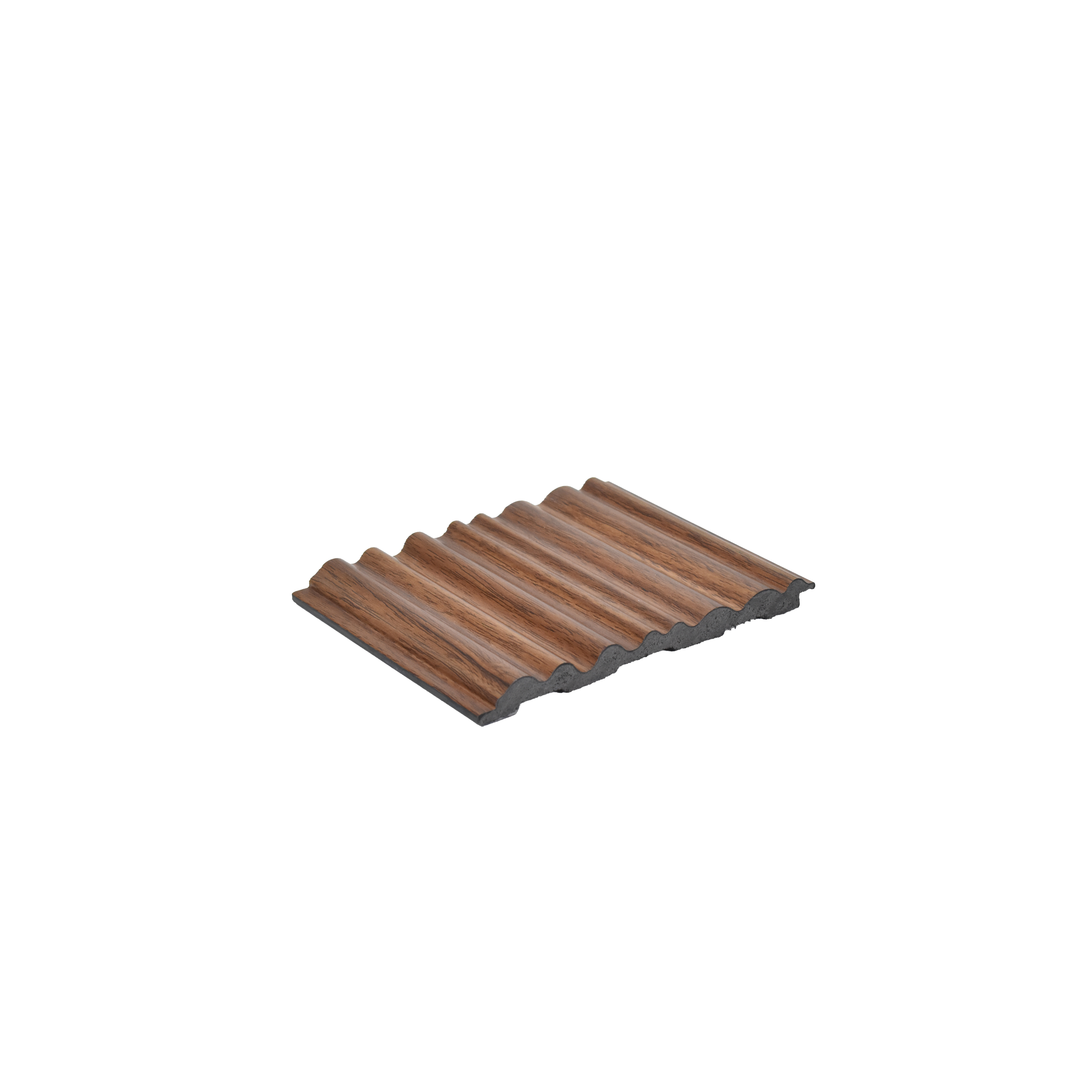 Brown Wooden Louver PN 00119 (VL 50) 8 ft x 5 inch Charcoal Panel - 12 mm | Suitable for Feature Wall, TV Unit & Living Room | Width is Subjected to 5% Variation