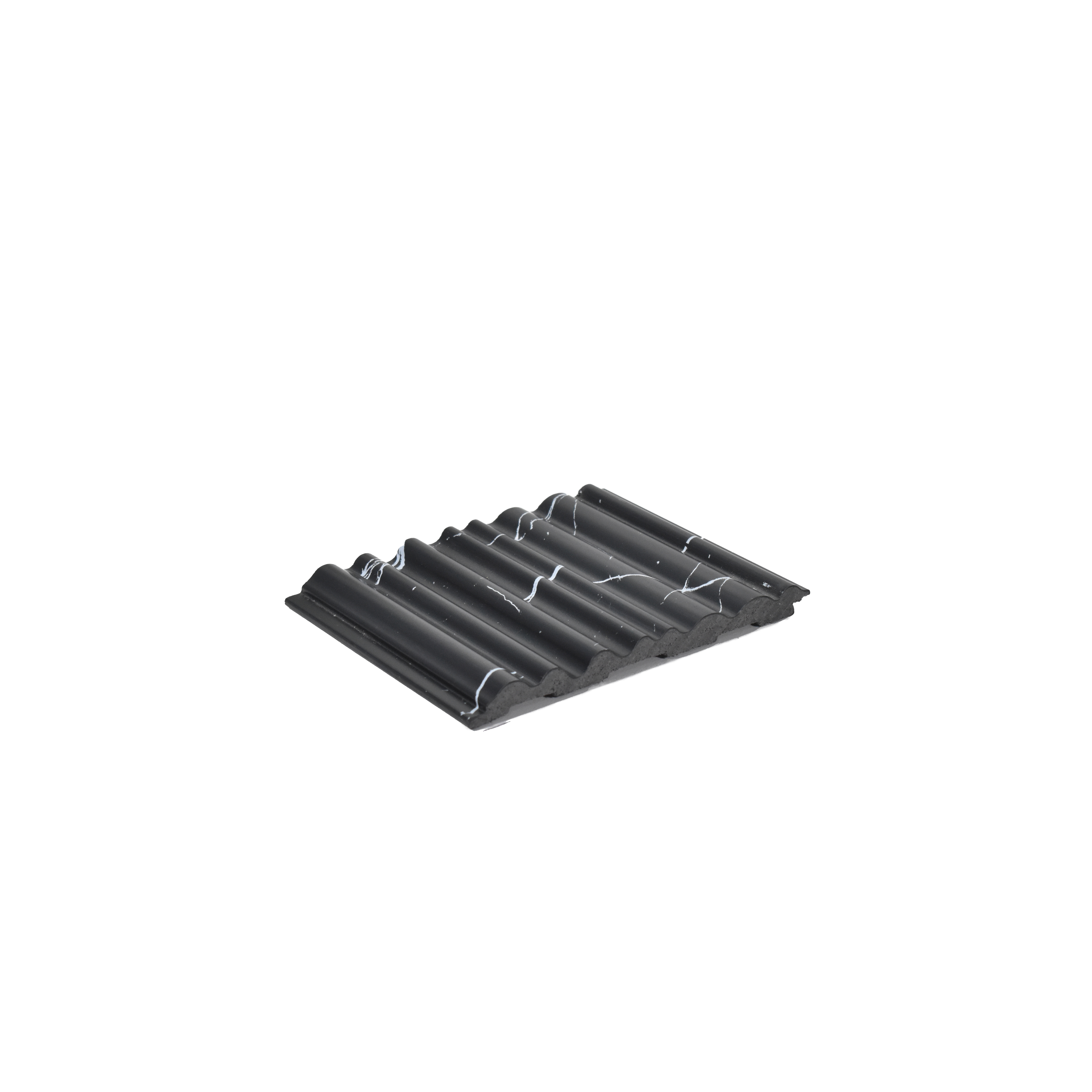 Black Marble Louver PN 00120 (VL 51) 8 ft x 5 inch Charcoal Panel - 12 mm | Suitable for Feature Wall, TV Unit & Living Room | Width is Subjected to 5% Variation
