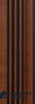 Brown Plain Colour Louver PN 00122 (VL 53) 8 ft x 5 inch Charcoal Panel - 12 mm | Suitable for Feature Wall, TV Unit & Living Room | Width is Subjected to 5% Variation
