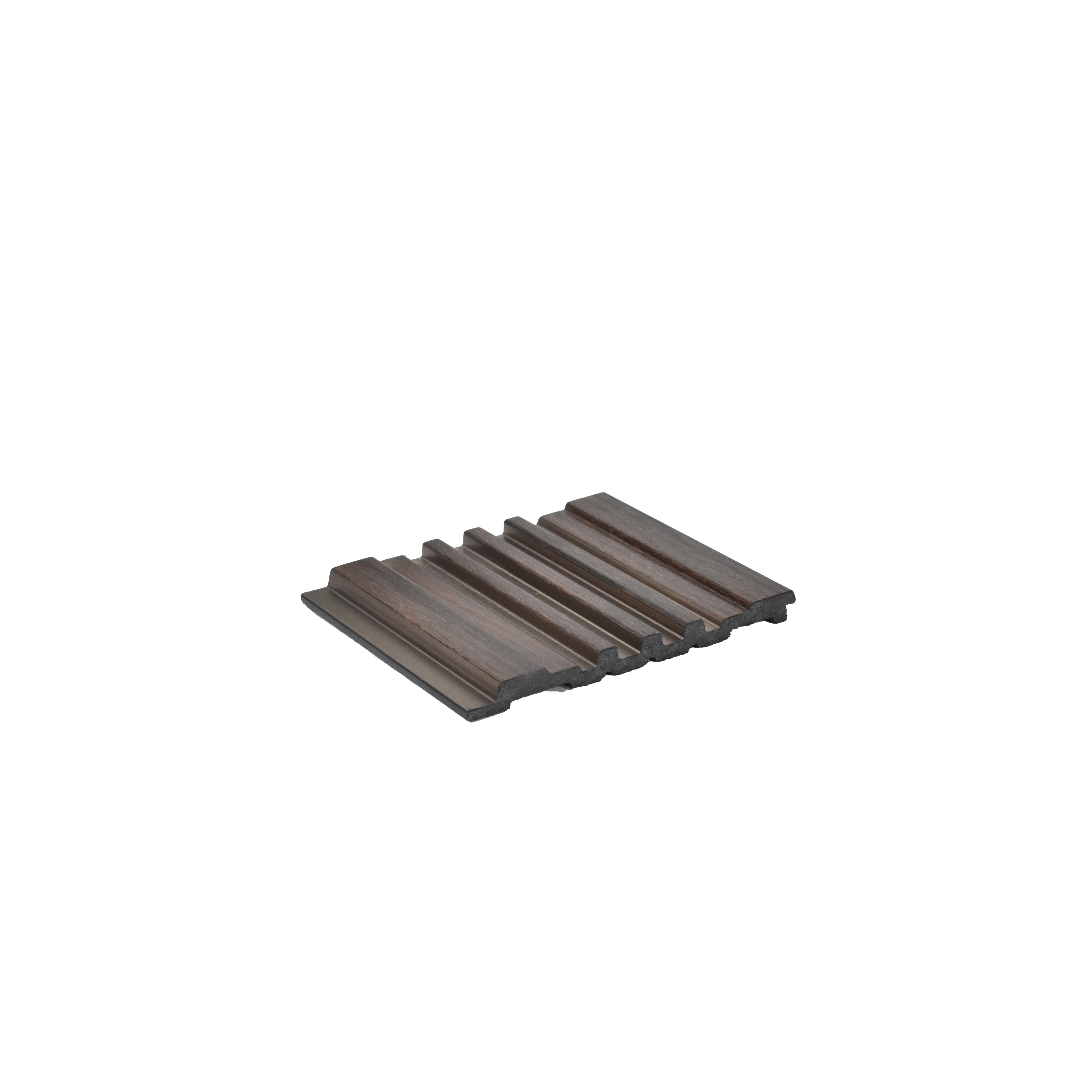 Brown Luxury Louver PN 00123 (VL 54) 8 ft x 5 inch Charcoal Panel - 12 mm | Suitable for Feature Wall, TV Unit & Living Room | Width is Subjected to 5% Variation