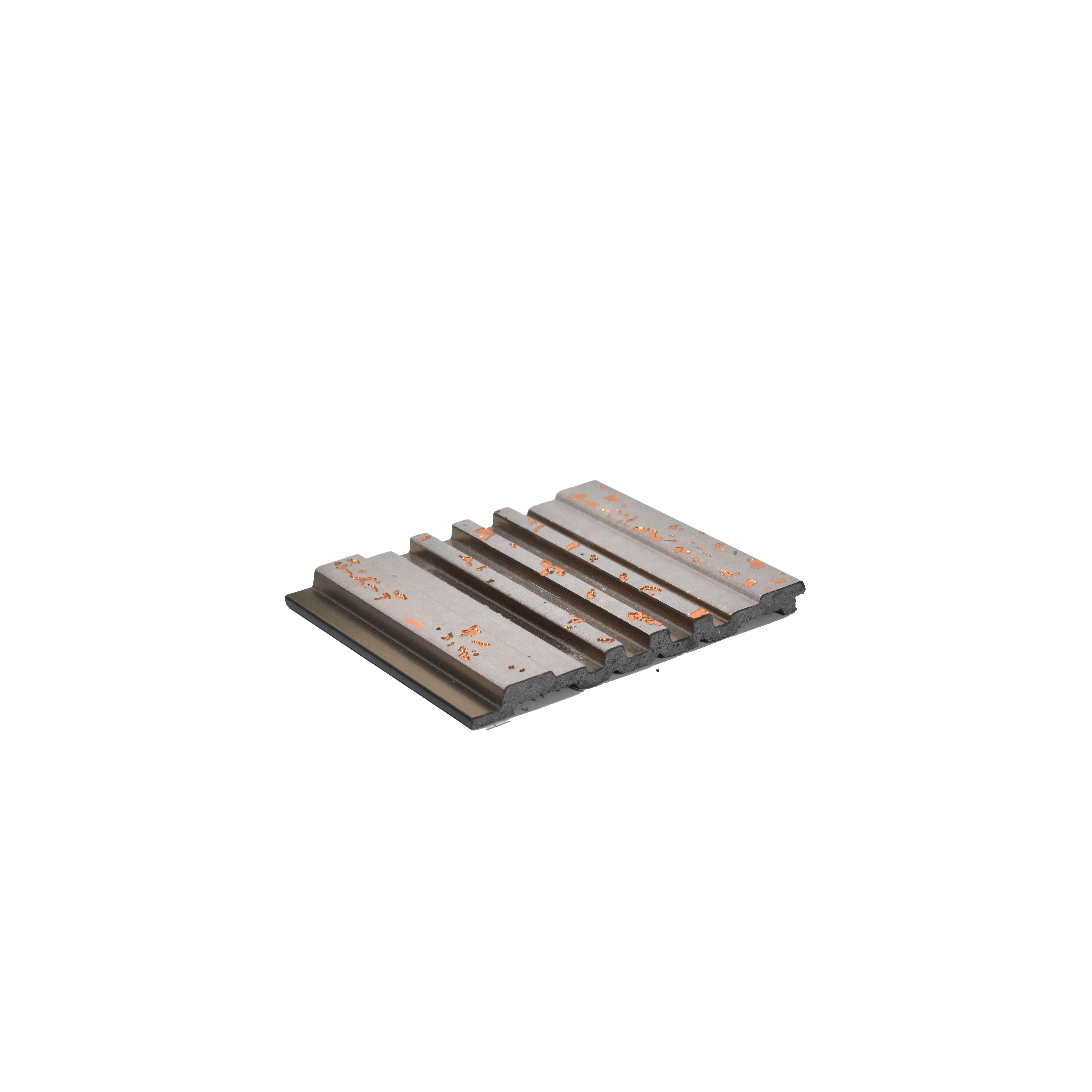 Beige Luxury Louver PN 00124 (VL 55) 8 ft x 5 inch Charcoal Panel - 12 mm | Suitable for Feature Wall, TV Unit & Living Room | Width is Subjected to 5% Variation