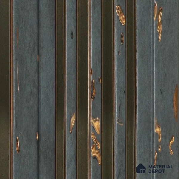 Grey Luxury Louver PN 00125 (VL 56) 8 ft x 5 inch Charcoal Panel - 12 mm | Suitable for Feature Wall, TV Unit & Living Room | Width is Subjected to 5% Variation