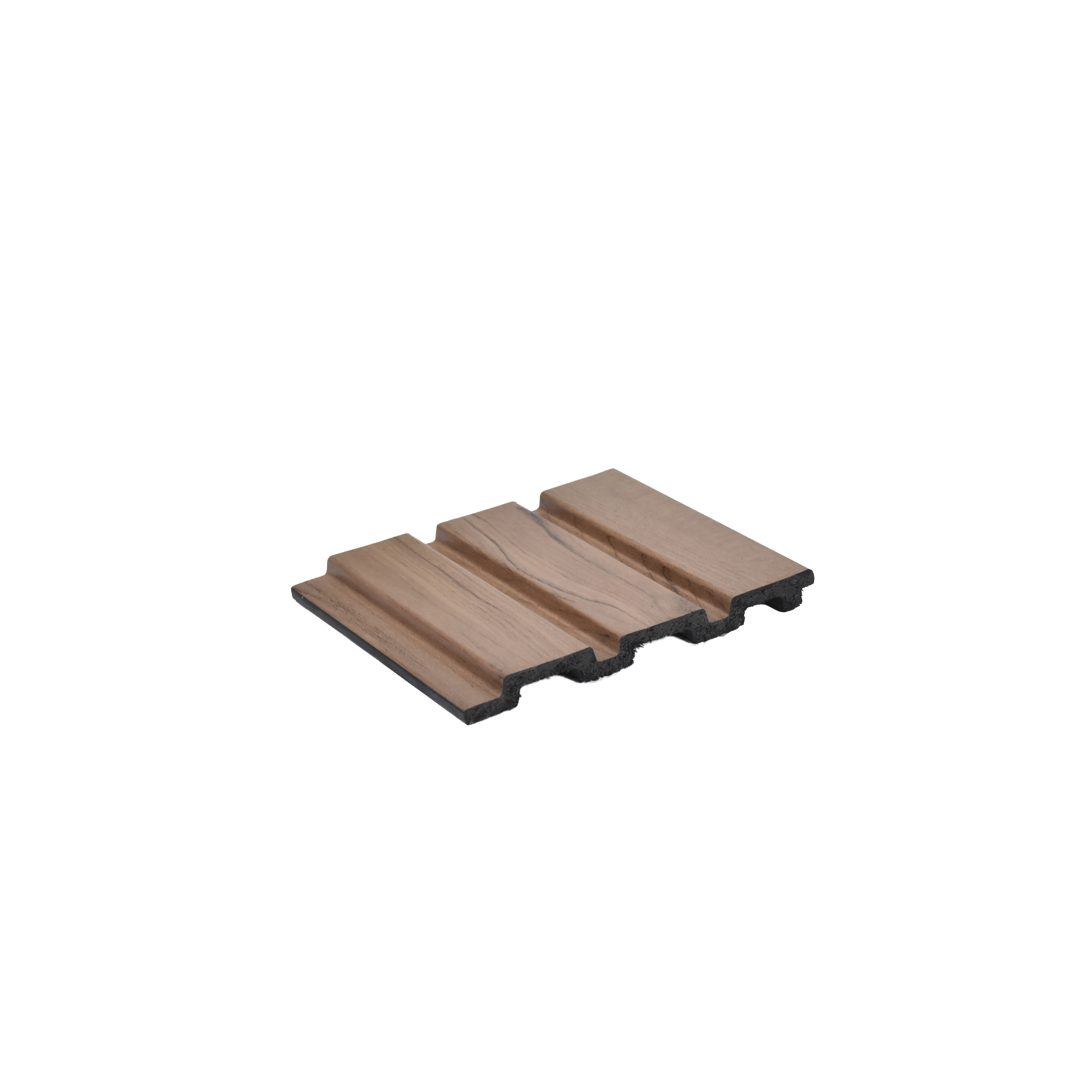 Brown Wooden Louver VL 03 WO (VL 03) 8 ft x 4.9 inch Charcoal Panel - 12 mm | Suitable for Feature Wall, TV Unit & Living Room | Width is Subjected to 5% Variation