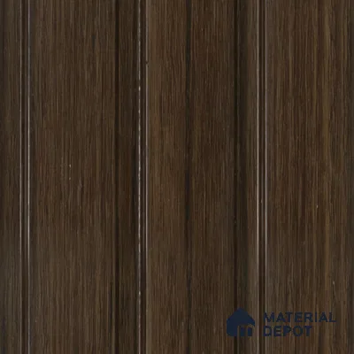Chocolate Brown Wooden Louver VL 04 WO (VL 04) 8 ft x 4.9 inch Charcoal Panel - 12 mm | Suitable for Feature Wall, TV Unit & Living Room | Width is Subjected to 5% Variation
