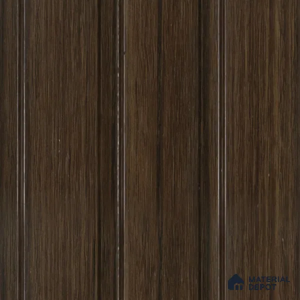 Chocolate Brown Wooden Louver VL 04 WO (VL 04) 8 ft x 4.9 inch Charcoal Panel - 12 mm | Suitable for Feature Wall, TV Unit & Living Room | Width is Subjected to 5% Variation