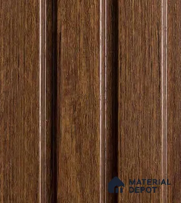Chocolate Brown Wooden Louver VL 04 WO (VL 04) 8 ft x 4.9 inch Charcoal Panel - 12 mm | Suitable for Feature Wall, TV Unit & Living Room | Width is Subjected to 5% Variation