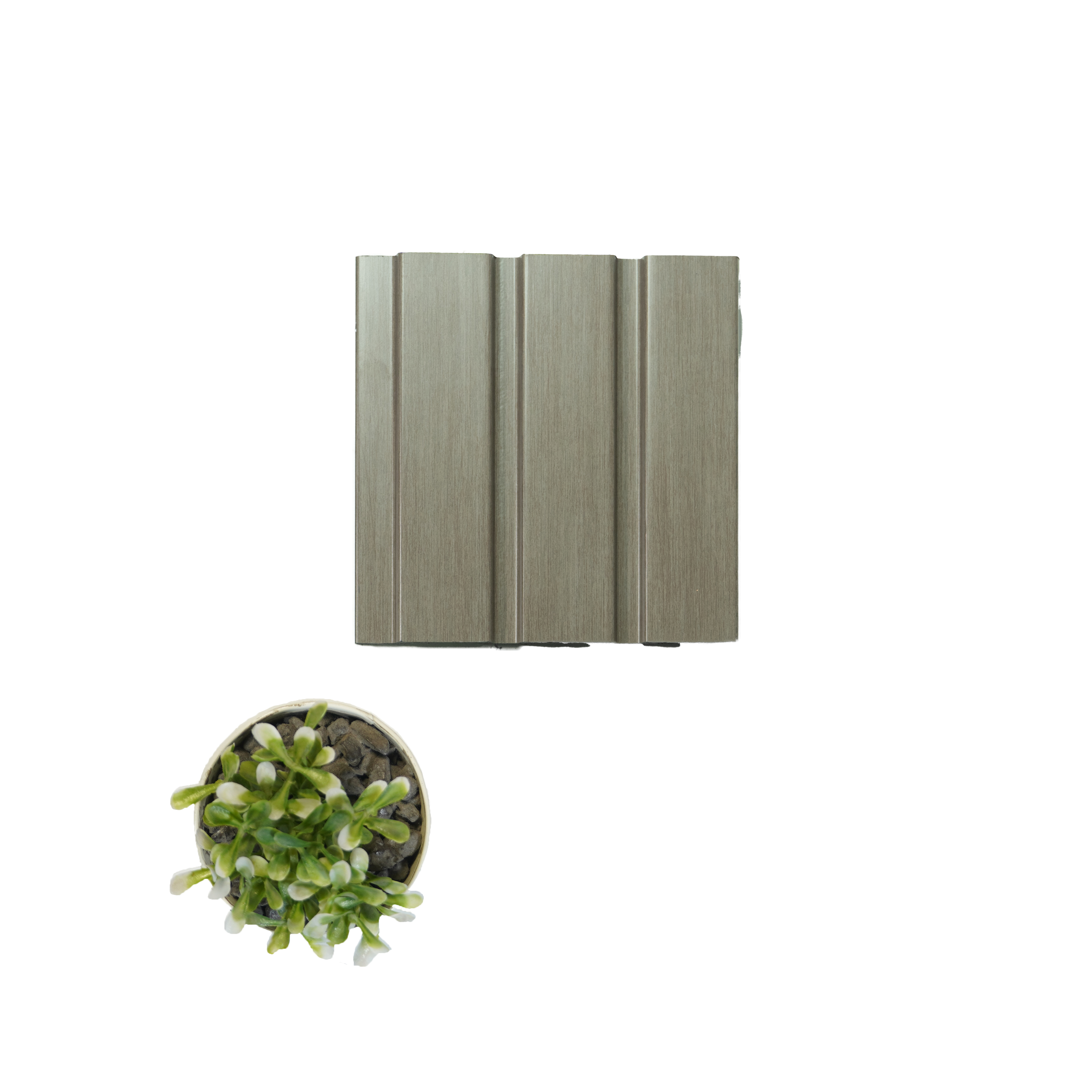 Light Brown Wooden Louver VL 05 WO (VL 05) 8 ft x 4.9 inch Charcoal Panel - 12 mm | Suitable for Feature Wall, TV Unit & Living Room | Width is Subjected to 5% Variation