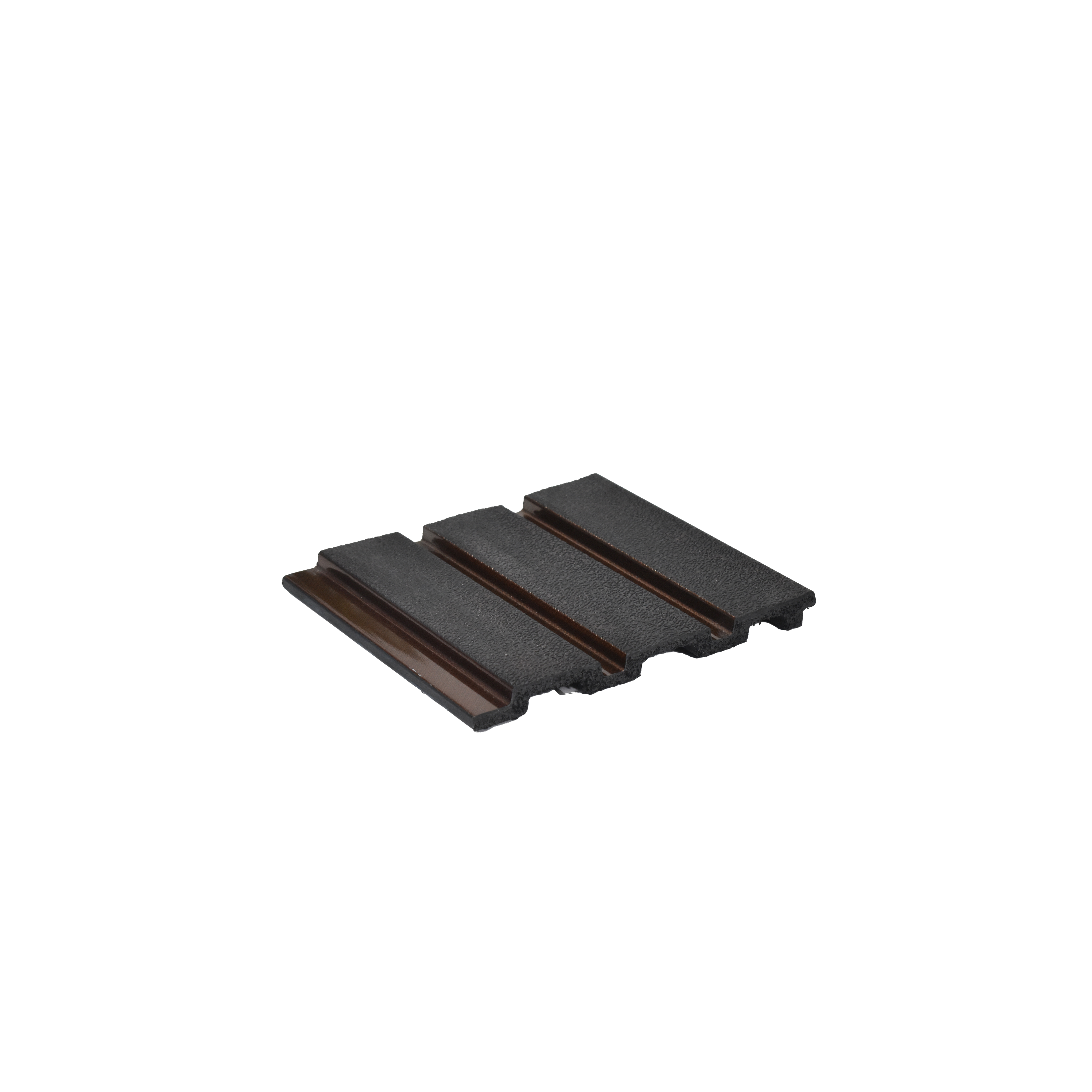 Dark Brown Leather Louver VL 06 LE (VL 06) 8 ft x 4.9 inch Charcoal Panel - 12 mm | Suitable for Feature Wall, TV Unit & Living Room | Width is Subjected to 5% Variation
