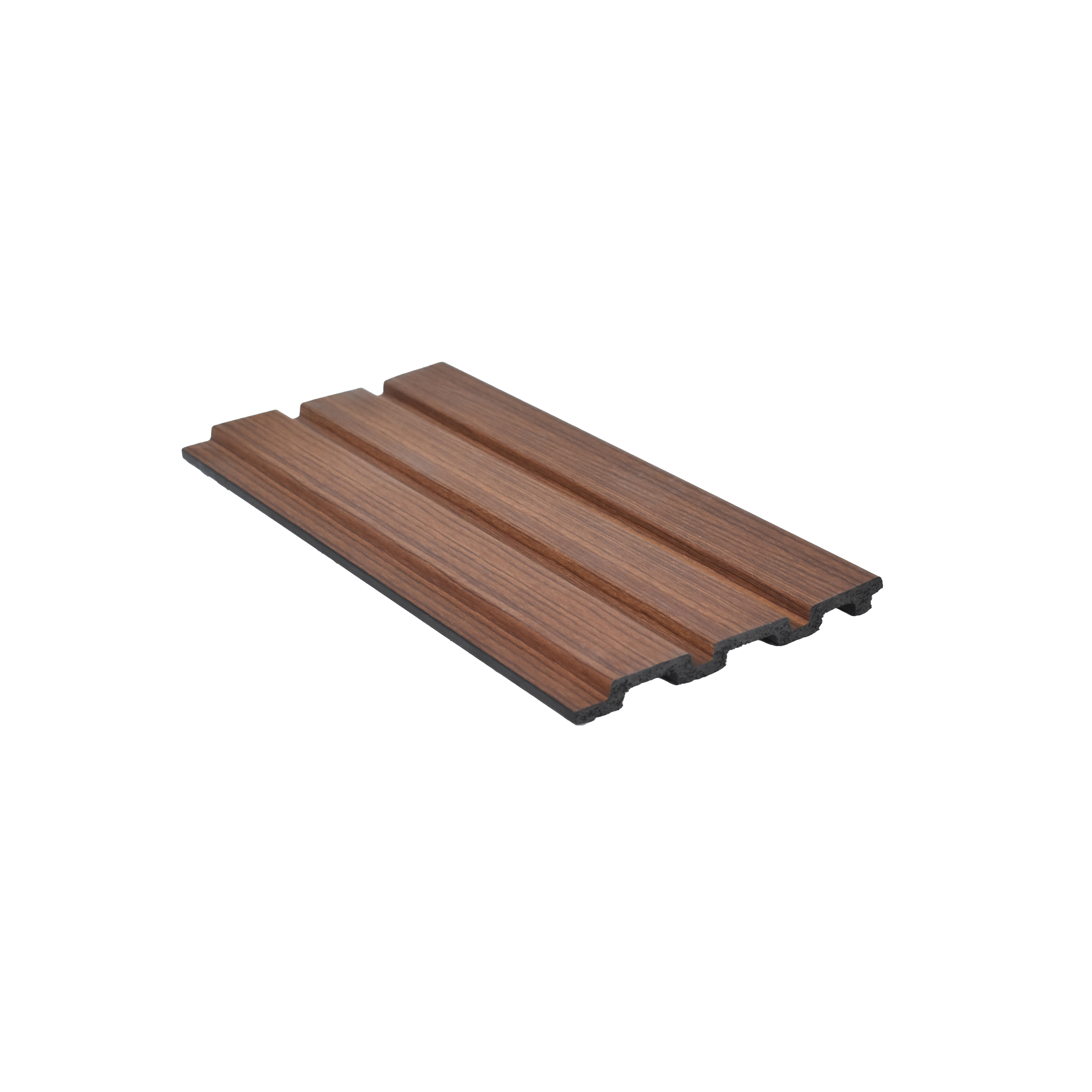 Brown Wooden Louver VL 09 WO (VL 09) 8 ft x 4.9 inch Charcoal Panel - 12 mm | Suitable for Feature Wall, TV Unit & Living Room | Width is Subjected to 5% Variation