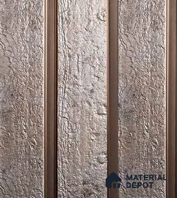Chocolate Brown Stone Louver VL 11 TE (VL 11) 8 ft x 4.9 inch Charcoal Panel - 12 mm | Suitable for Feature Wall, TV Unit & Living Room | Width is Subjected to 5% Variation