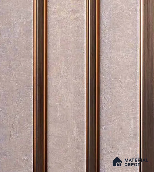 Ivory Wooden Louver VL 14 HA (VL 14) 8 ft x 4.9 inch Charcoal Panel - 12 mm | Suitable for Feature Wall, TV Unit & Living Room | Width is Subjected to 5% Variation