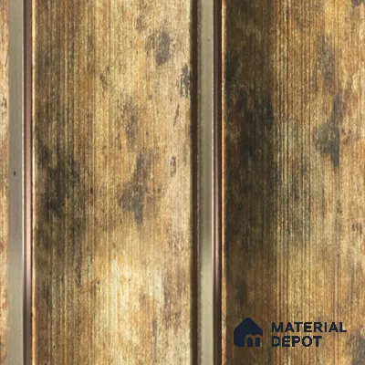 Brown Wooden Louver VL 19 PA (VL 19) 8 ft x 4.9 inch Charcoal Panel - 12 mm | Suitable for Feature Wall, TV Unit & Living Room | Width is Subjected to 5% Variation