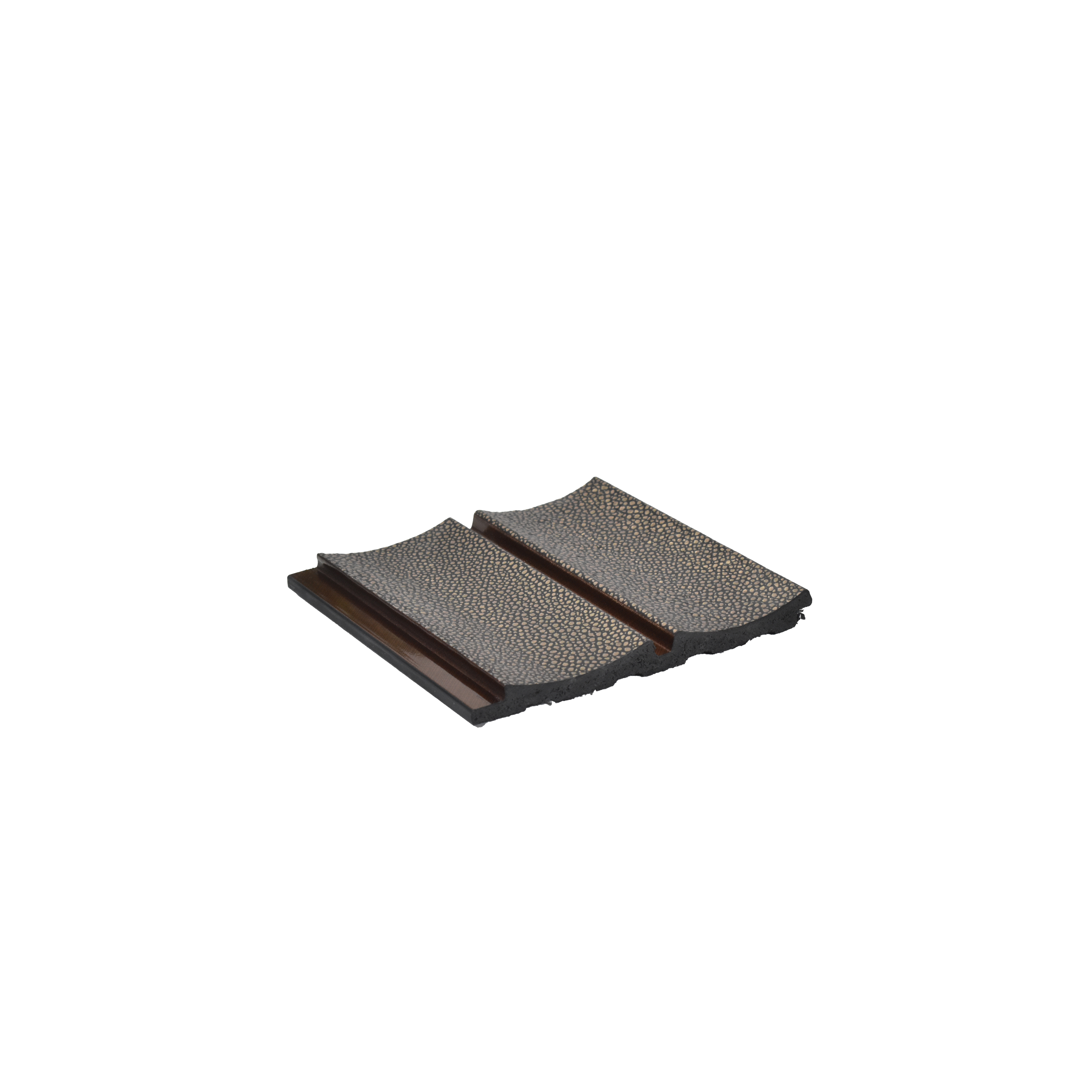 Brown Patterned Louver VL 20 AT (VL 20) 8 ft x 4.9 inch Charcoal Panel - 12 mm | Suitable for Feature Wall, TV Unit & Living Room | Width is Subjected to 5% Variation