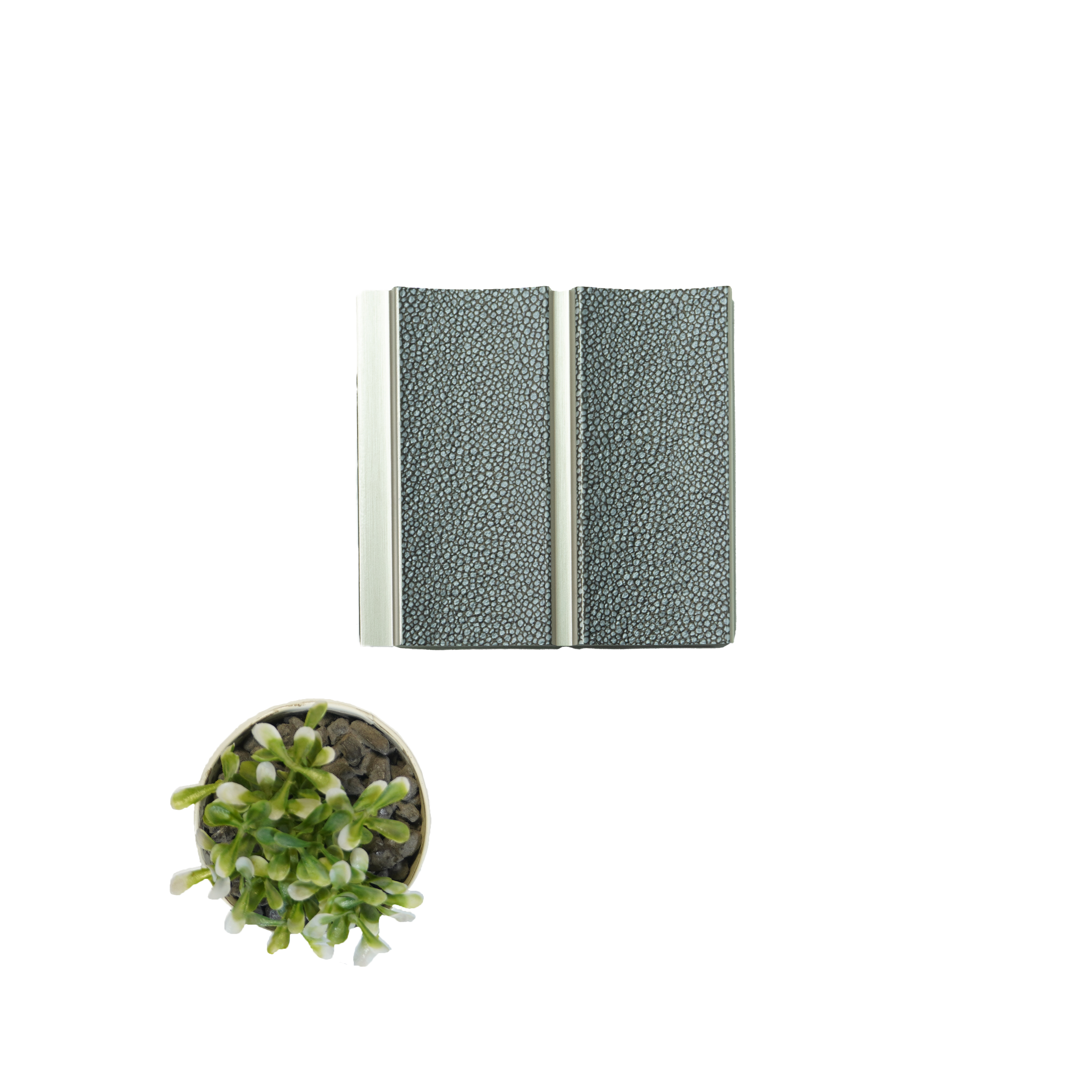 Grey Patterned Louver VL 21 AT (VL 21) 8 ft x 4.9 inch Charcoal Panel - 12 mm | Suitable for Feature Wall, TV Unit & Living Room | Width is Subjected to 5% Variation