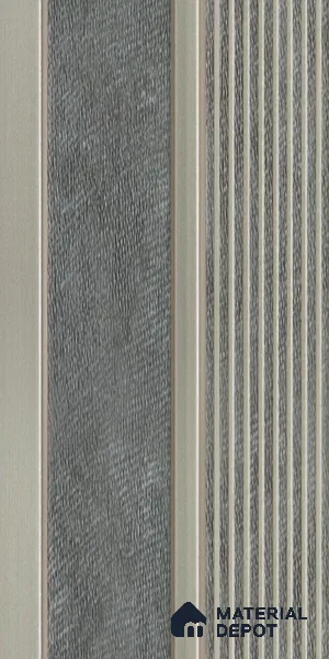 Grey Patterned Louver VL 22 GR (VL 22) 8 ft x 4.9 inch Charcoal Panel - 12 mm | Suitable for Feature Wall, TV Unit & Living Room | Width is Subjected to 5% Variation