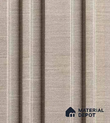 Creame Fabric Louver VL 24 GR (VL 24) 8 ft x 4.9 inch Charcoal Panel - 12 mm | Suitable for Feature Wall, TV Unit & Living Room | Width is Subjected to 5% Variation