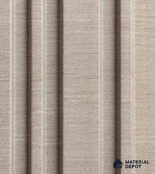 Creame Fabric Louver VL 24 GR (VL 24) 8 ft x 4.9 inch Charcoal Panel - 12 mm | Suitable for Feature Wall, TV Unit & Living Room | Width is Subjected to 5% Variation