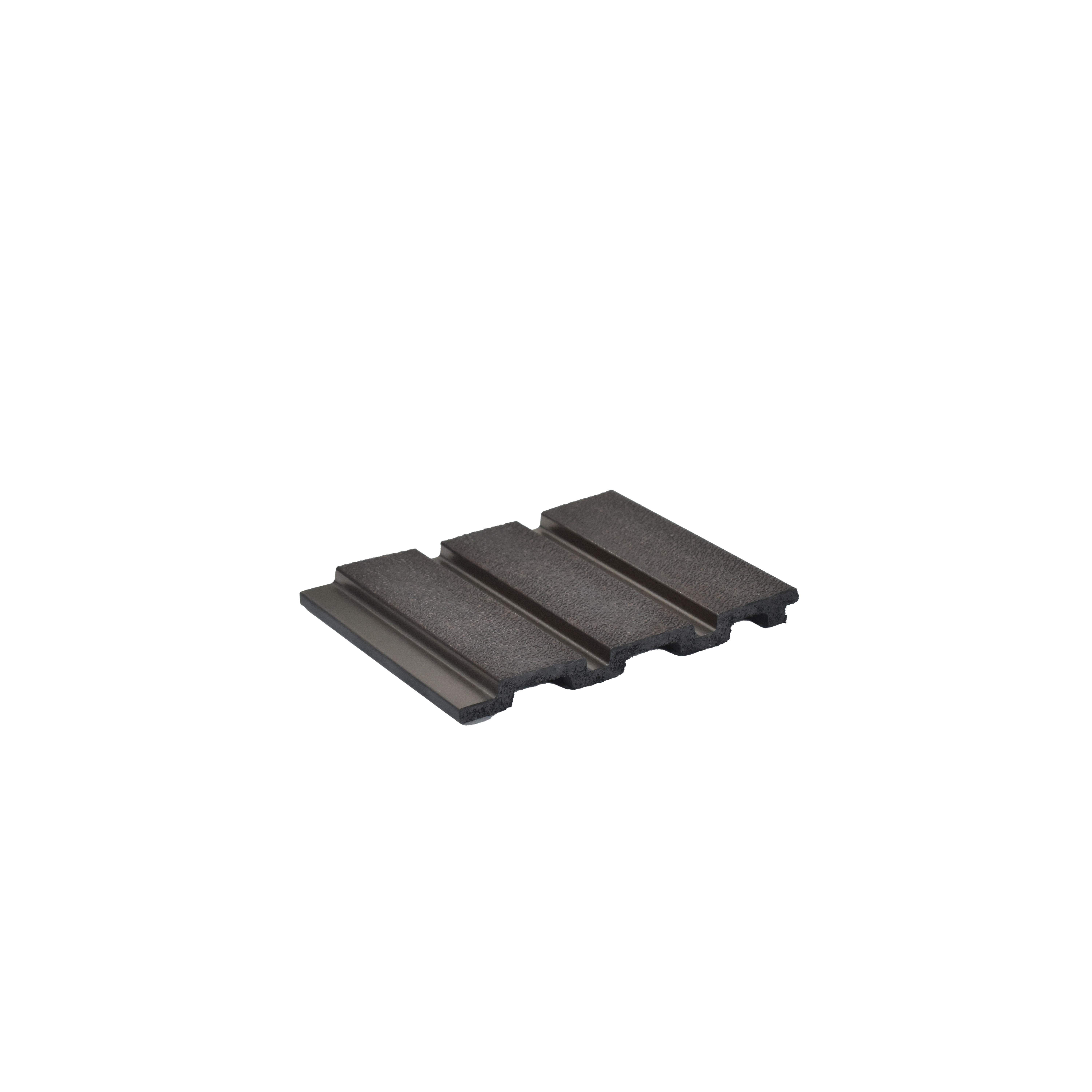 Dark Brown Leather Louver VL 25 LE (VL 25) 8 ft x 4.9 inch Charcoal Panel - 12 mm | Suitable for Feature Wall, TV Unit & Living Room | Width is Subjected to 5% Variation