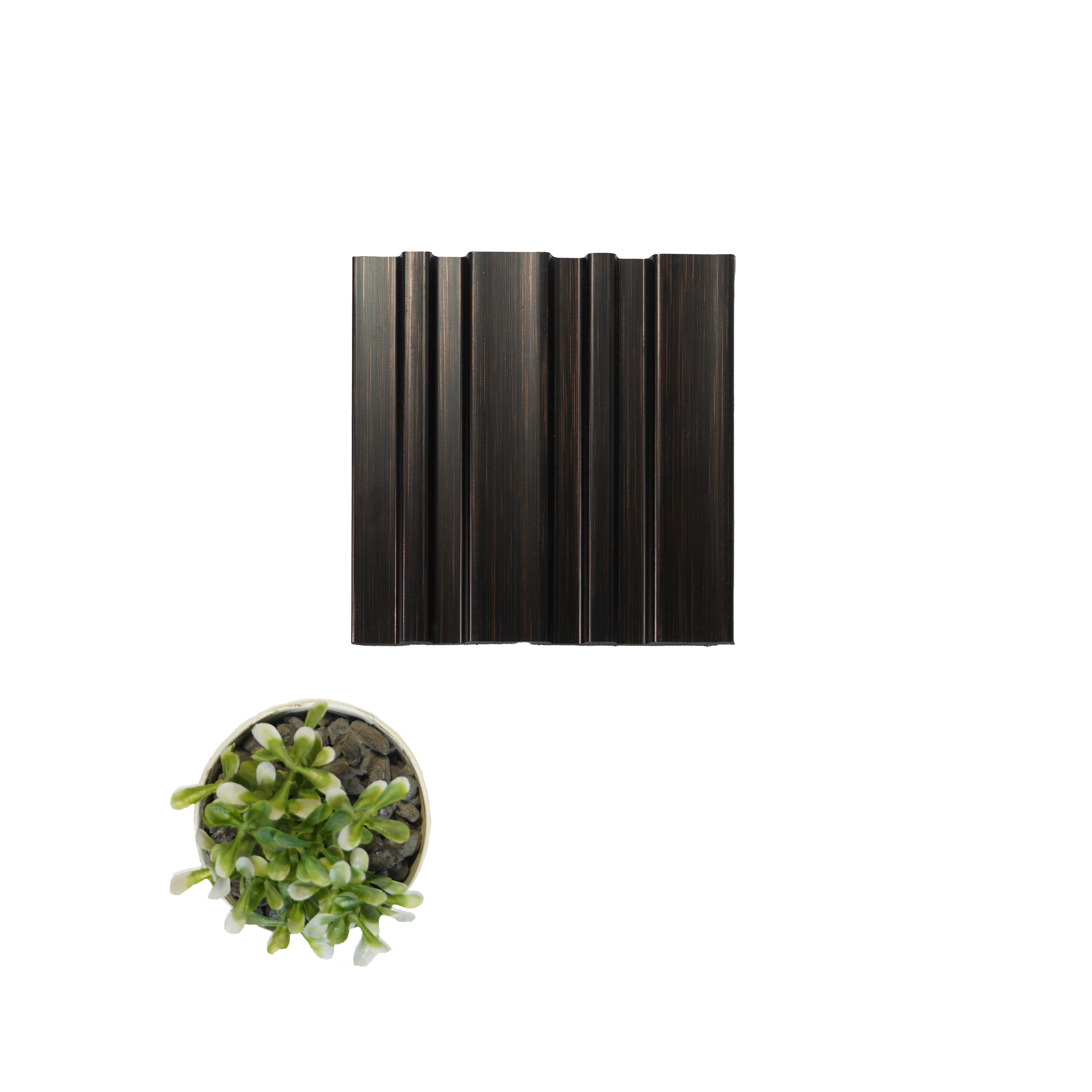 Matt Black Wooden Louver VL 26 PA (VL 26) 8 ft x 4.9 inch Charcoal Panel - 12 mm | Suitable for Feature Wall, TV Unit & Living Room | Width is Subjected to 5% Variation