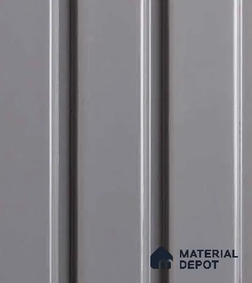 Grey Plain Colour Louver VL 28 GR (VL 28) 8 ft x 4.9 inch Charcoal Panel - 12 mm | Suitable for Feature Wall, TV Unit & Living Room | Width is Subjected to 5% Variation