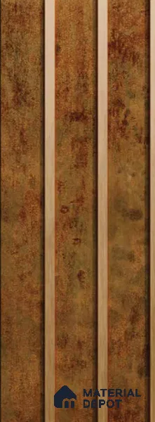 Brown Wooden Louver PN 00005 (VL 57) 8 ft x 4.9 inch Panel - 12 mm | Suitable for Feature Wall, TV Unit & Living Room | Width is Subjected to 5% Variation