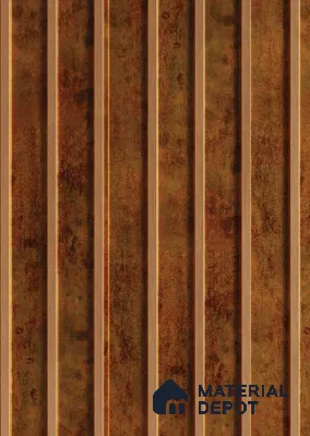 Brown Wooden Louver PN 00005 (VL 57) 8 ft x 4.9 inch  Panel - 12 mm | Suitable for Feature Wall, TV Unit & Living Room | Width is Subjected to 5% Variation