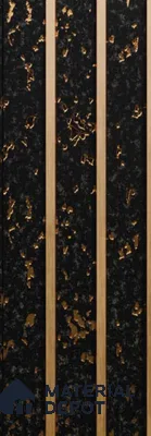 Black Rustic Louver PN 00006 (VL 58) 8 ft x 4.9 inch  Panel - 12 mm | Suitable for Feature Wall, TV Unit & Living Room | Width is Subjected to 5% Variation