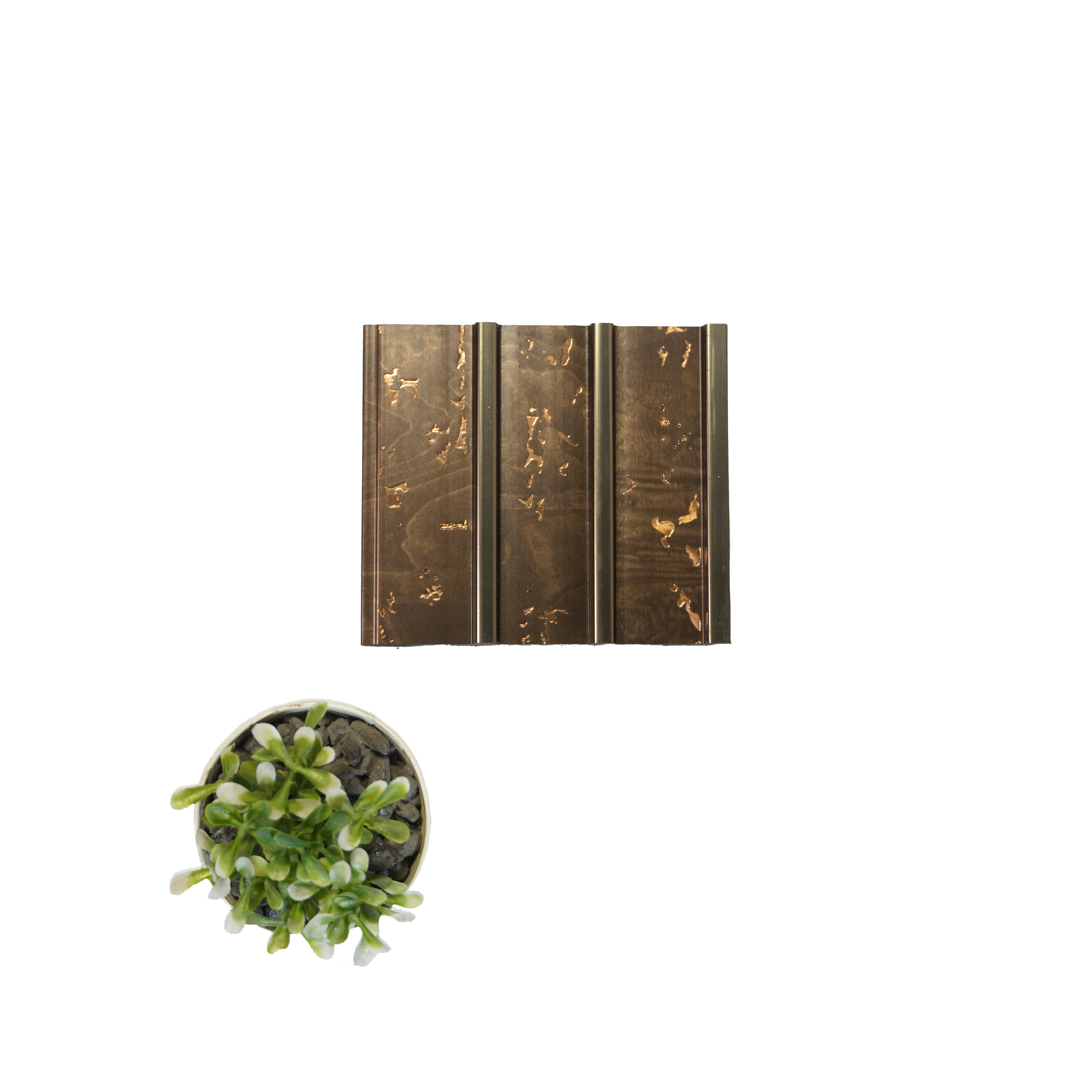 Brown Rustic Louver PN 00007 (VL 59) 8 ft x 4.9 inch  Panel - 12 mm | Suitable for Feature Wall, TV Unit & Living Room | Width is Subjected to 5% Variation