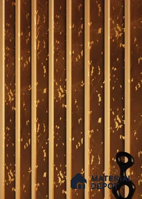 Brown Rustic Louver PN 00007 (VL 59) 8 ft x 4.9 inch  Panel - 12 mm | Suitable for Feature Wall, TV Unit & Living Room | Width is Subjected to 5% Variation