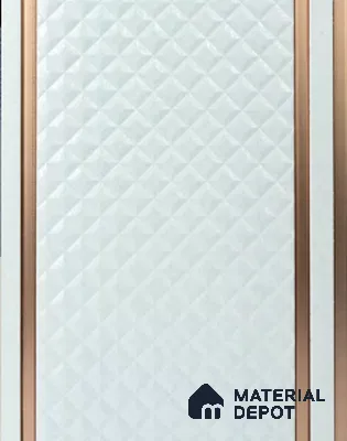 Blue Patterned Look Charcoal Decorative Wall Panel VX3003 8 ft x 8.2 inch - 3 mm | Suitable for Feature Wall, TV Unit & Living Room | Width is Subjected to 5% Variation
