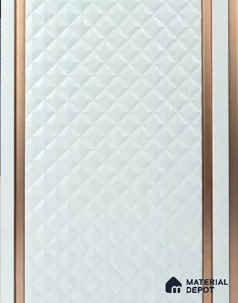Blue Patterned Look Charcoal Decorative Wall Panel VX3003 8 ft x 8.2 inch - 3 mm | Suitable for Feature Wall, TV Unit & Living Room | Width is Subjected to 5% Variation