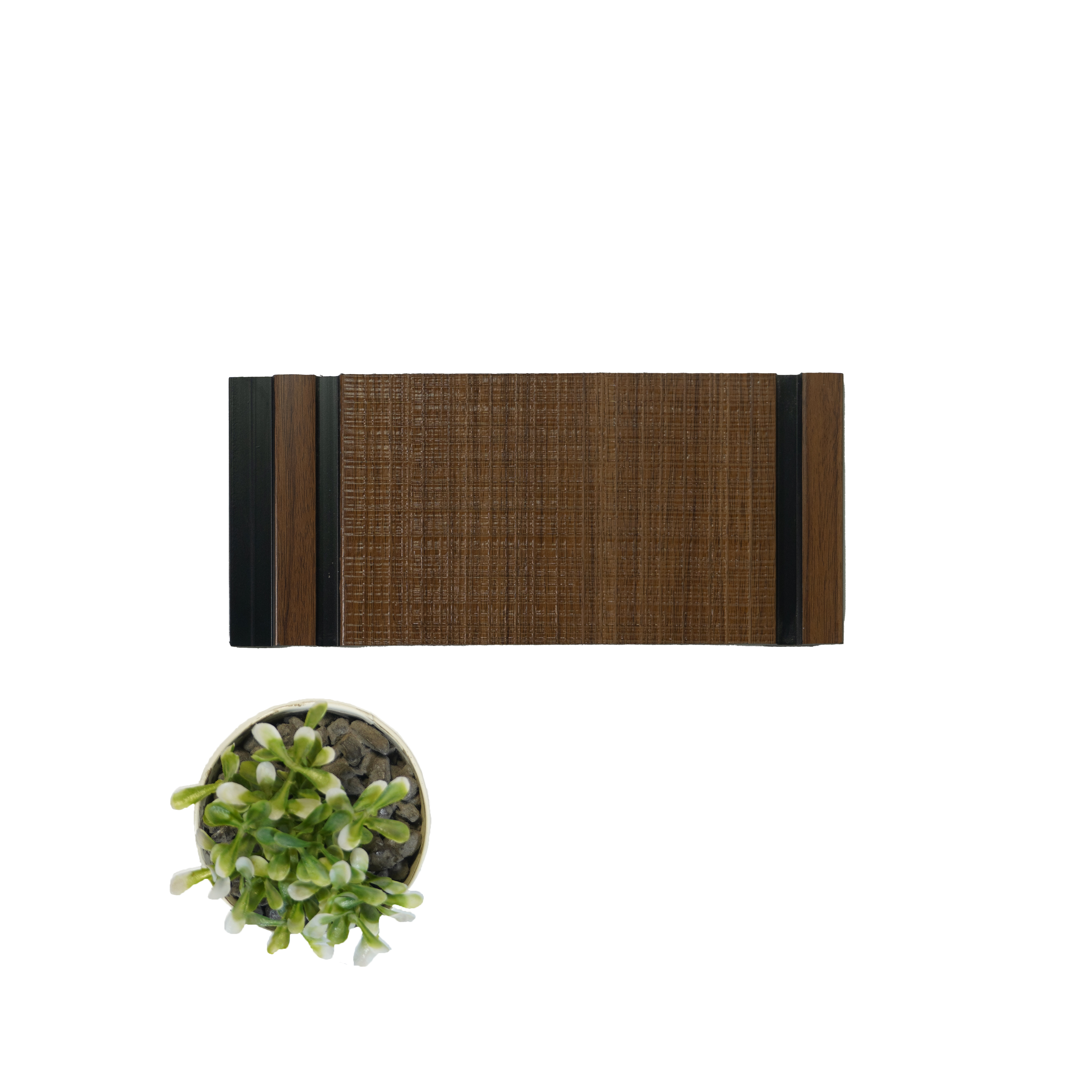 Brown Wood Look Charcoal Decorative Wall Panel VX3008 8 ft x 8.2 inch - 3 mm | Suitable for Feature Wall, TV Unit & Living Room | Width is Subjected to 5% Variation