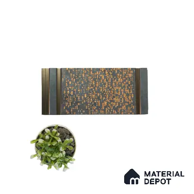 Multi Colour Patterned Look Charcoal Decorative Wall Panel VX3011 8 ft x 8.2 inch - 3 mm | Suitable for Feature Wall, TV Unit & Living Room | Width is Subjected to 5% Variation