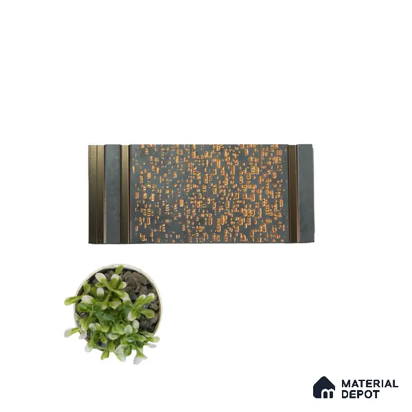 Multi Colour Patterned Look Charcoal Decorative Wall Panel VX3011 8 ft x 8.2 inch - 3 mm | Suitable for Feature Wall, TV Unit & Living Room | Width is Subjected to 5% Variation
