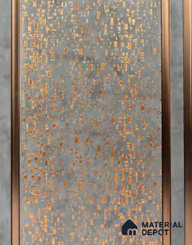 Multi Colour Patterned Look Charcoal Decorative Wall Panel VX3011 8 ft x 8.2 inch - 3 mm | Suitable for Feature Wall, TV Unit & Living Room | Width is Subjected to 5% Variation