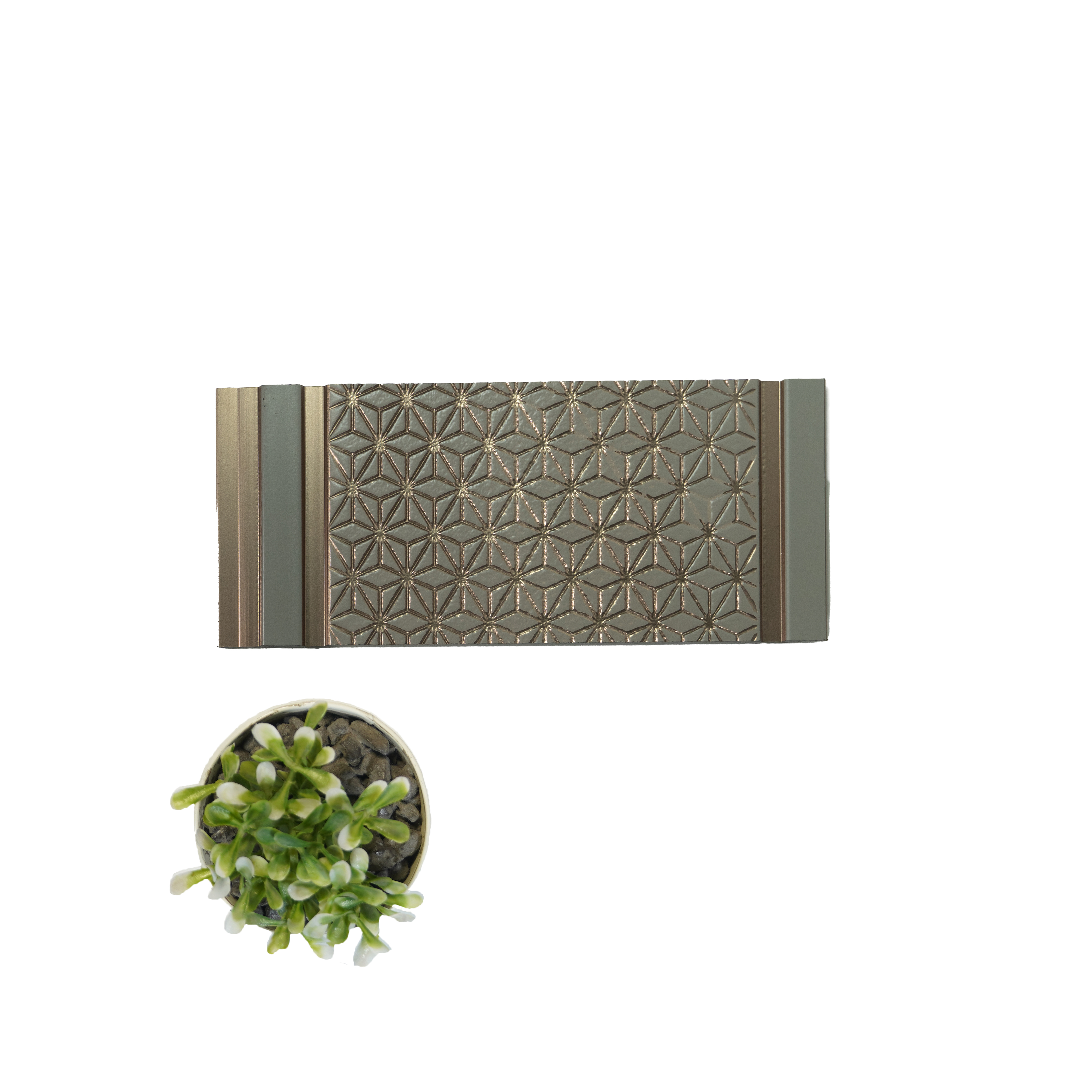 Grey Patterned Look Charcoal Decorative Wall Panel VX3024 8 ft x 8.2 inch - 3 mm | Suitable for Feature Wall, TV Unit & Living Room | Width is Subjected to 5% Variation