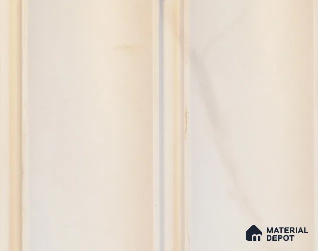 White Marble Louver PN 00105 (2050-201) 9 ft x 4.7 inch MDF Panel - 18 mm | Suitable for Feature Wall, TV Unit & Living Room | Width is Subjected to 5% Variation