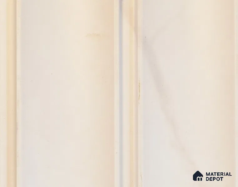 White Marble Louver PN 00105 (2050-201) 9 ft x 4.7 inch MDF Panel - 18 mm | Suitable for Feature Wall, TV Unit & Living Room | Width is Subjected to 5% Variation
