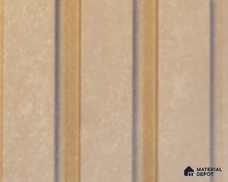 Beige Plain Colour Louver PN 00096 (3771-401) 9 ft x 4.7 inch MDF Panel - 18 mm | Suitable for Feature Wall, TV Unit & Living Room | Width is Subjected to 5% Variation