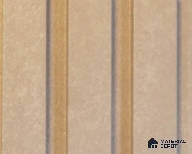 Beige Plain Colour Louver PN 00096 (3771-401) 9 ft x 4.7 inch MDF Panel - 18 mm | Suitable for Feature Wall, TV Unit & Living Room | Width is Subjected to 5% Variation