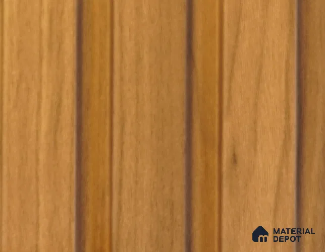 Brown Plain Colour Louver PN 00068 (3771-108) 9 ft x 4.7 inch MDF Panel - 18 mm | Suitable for Feature Wall, TV Unit & Living Room | Width is Subjected to 5% Variation