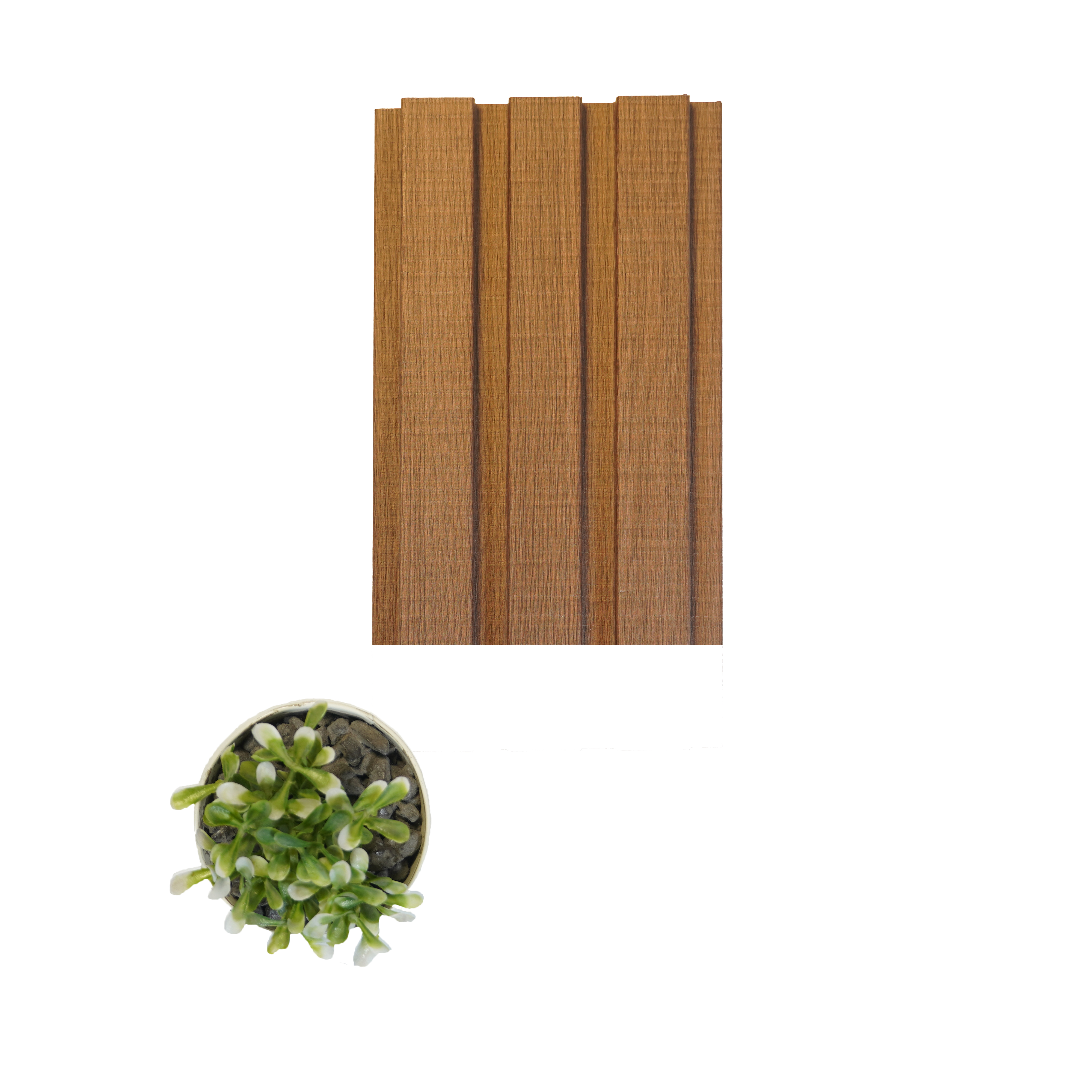 Brown Plain Colour Louver PN 00069 (3771-109) 9 ft x 4.7 inch MDF Panel - 18 mm | Suitable for Feature Wall, TV Unit & Living Room | Width is Subjected to 5% Variation