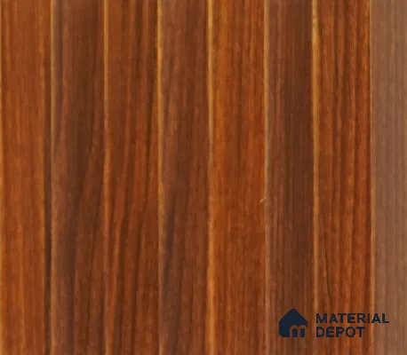 Dark Brown Plain Colour Louver PN 00056 (5050-101) 9 ft x 4.7 inch MDF Panel - 18 mm | Suitable for Feature Wall, TV Unit & Living Room | Width is Subjected to 5% Variation