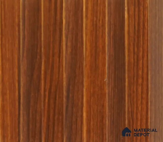 Dark Brown Plain Colour Louver PN 00056 (5050-101) 9 ft x 4.7 inch MDF Panel - 18 mm | Suitable for Feature Wall, TV Unit & Living Room | Width is Subjected to 5% Variation