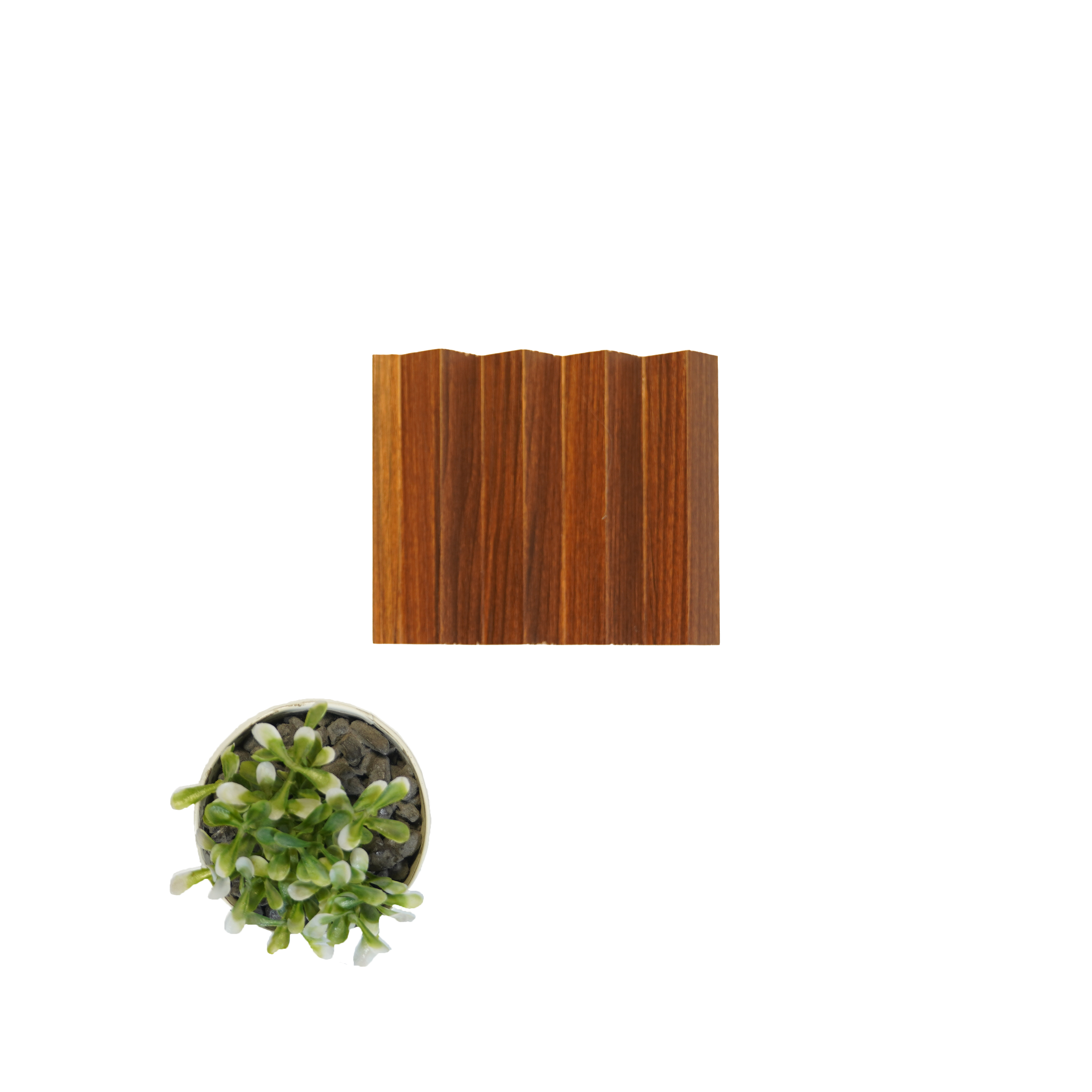 Dark Brown Plain Colour Louver PN 00056 (5050-101) 9 ft x 4.7 inch MDF Panel - 18 mm | Suitable for Feature Wall, TV Unit & Living Room | Width is Subjected to 5% Variation