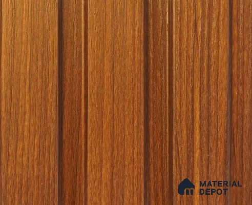 Brown Plain Colour Louver PN 00057 (3771-101) 9 ft x 4.7 inch MDF Panel - 18 mm | Suitable for Feature Wall, TV Unit & Living Room | Width is Subjected to 5% Variation