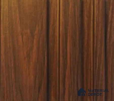Dark Brown Plain Colour Louver PN 00063 (3993-106) 9 ft x 4.7 inch MDF Panel - 18 mm | Suitable for Feature Wall, TV Unit & Living Room | Width is Subjected to 5% Variation