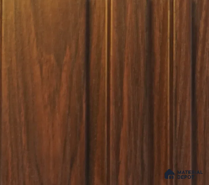 Dark Brown Plain Colour Louver PN 00063 (3993-106) 9 ft x 4.7 inch MDF Panel - 18 mm | Suitable for Feature Wall, TV Unit & Living Room | Width is Subjected to 5% Variation