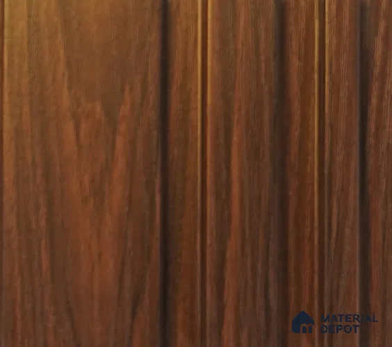 Dark Brown Plain Colour Louver PN 00063 (3993-106) 9 ft x 4.7 inch MDF Panel - 18 mm | Suitable for Feature Wall, TV Unit & Living Room | Width is Subjected to 5% Variation